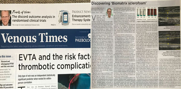 „Venous Times“: Dr. Raggs "Biomatrix Verödungsschaum"
